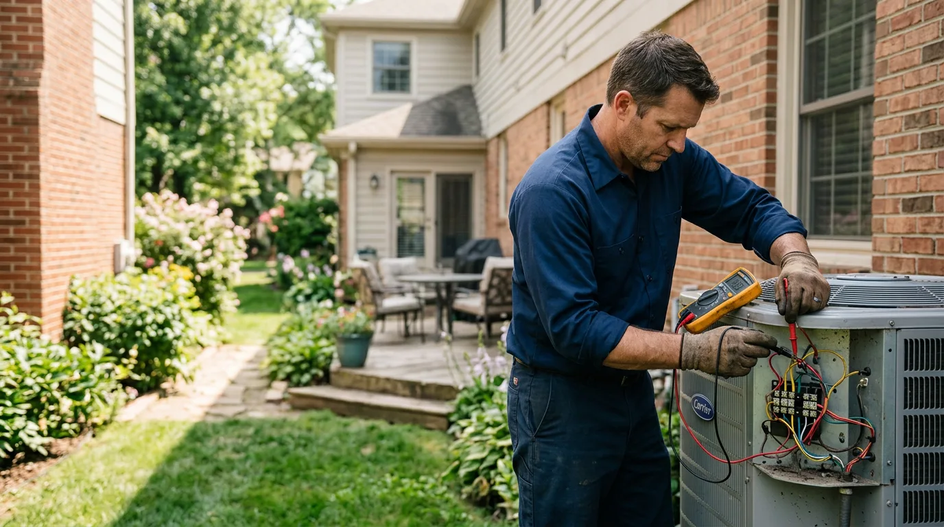 HVAC technician working near Princeton, IA